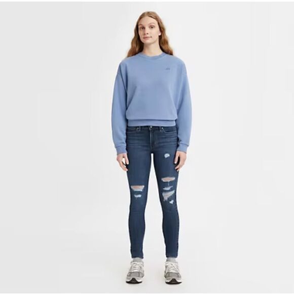 Levi's® Women's 711 Mid-Rise Skinny Jeans - Lapis Breakdown 34 - Picture 1 of 8